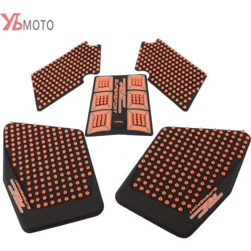 Fashion Design Motorcycle Tank Pad Sticker Emblem For KTM RC390 RC 390 2013-2017 Tank Traction Side Pad Gas Fuel Knee Grip Decal