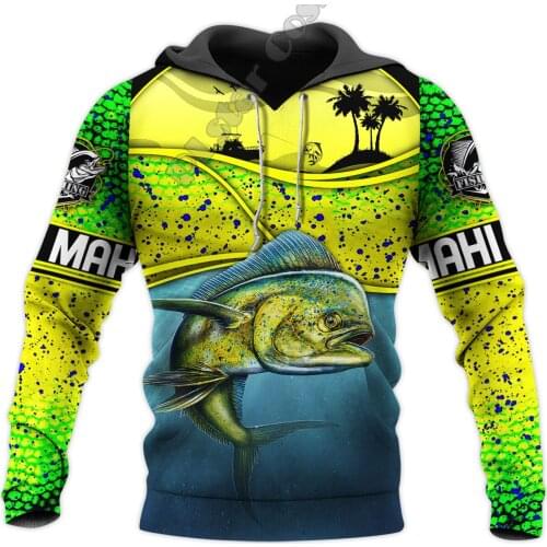 PLstar Cosmos Tuna MaHi Marlin NewFashion Fishing Fisher Animal Funny Tracksuit Pullover Harajuku 3DPrint Men/Women Hoodies T-4