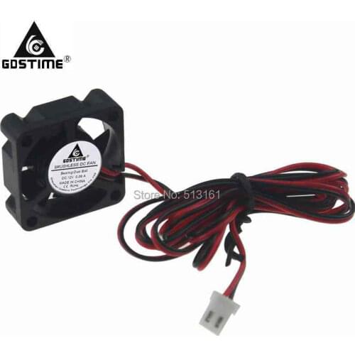 Gdstime 3D Printer 3010 Cooling Fan DC 12V 30mm Ball Bearing 2 Pin 100cm Wire 30x30x10mm