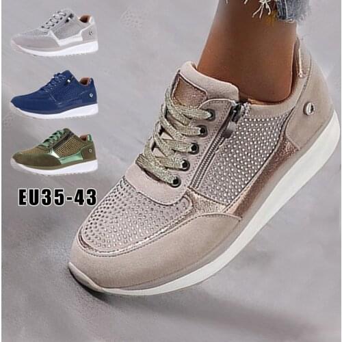 2021 New Sneakers for Women Shoes Wedges Sneakers Women Vulcanize Shoes Women Shoes Fashion Girls Sport Footwear Loafer