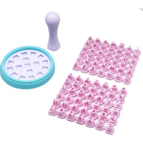 1pc New High Qulity Plastic Cake Mould Stamp DIY Alphabet Letter Impress Biscuit Cookie Cutter Press Stamp Embosser Fondant Mold