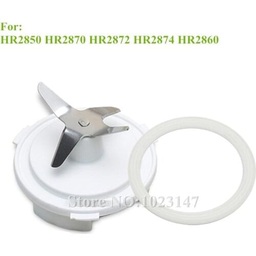 1x Blender Parts Mixing Knife and 1x Sealing Ring for philips HR2874 HR2870 HR2872 HR2850 Blender Accessories
