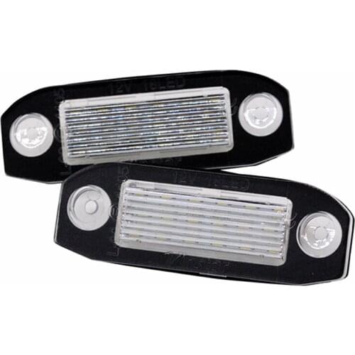 2Pcs/Set License Plate Light For Volvo C70 V70 S40 S60 XC90 LED Light For Car License Number Plate Light Lamp