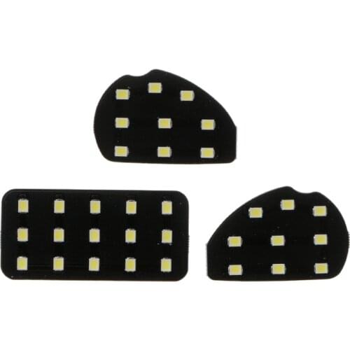 3pcs Car Interior LED Reading Lamp Roof For Ford Ecosport Focus 2 MK2 2007-2014