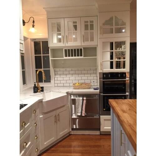 American Standard Solid Wood Kitchen Cabinet With Plywood Carcass
