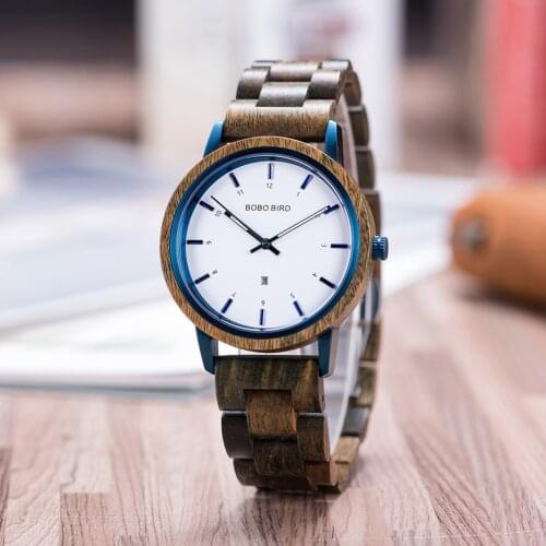 BOBO BIRD Wooden Watch Men Women Top Luxury Quartz Wristwatches Handmade Natural wood In Gift Box Dropship relogio masculino