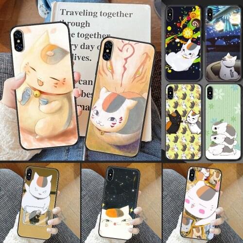 Anime Natsume yuujinchou Phone Case Cover Hull For iphone 5 5s se 2 6 6s 7 8 12 mini plus X XS XR 11 PRO MAX black art funda