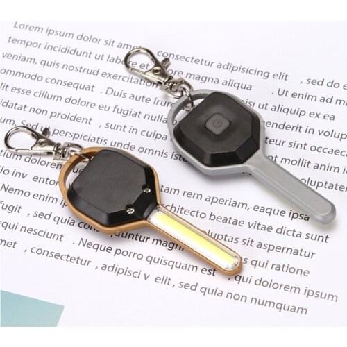 COB LED Key Chain Flashlight Keychain Portable Keyring Light Flashlight Lamp Bag Emergency Camping Lamp Backpack Light