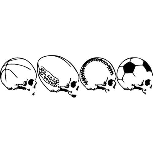 Football Cartoon Car Decals Motorcycle Motorcycle Personalized PVC Decals Are Suitable for Various Models Apply To Car Window