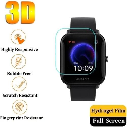 For Xiaomi Huami Amazfit Bip BipS S Hydraulic Hydrogel Film Protective Screen Protector Smart Watch Cover (NOT Tempered Glass)