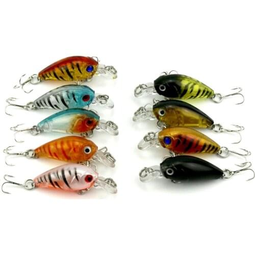 HENGJIA 18pcs Crankbait Wobblers Hard Fishing Tackle 4g 4.4cm Swim bait Crank Bait Bass Fishing Lures 9Colors fishing tackle