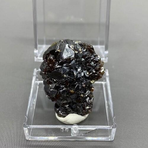 Best! 100% Natural rare sphalerite mineral specimens stones and crystals quartz crystals healing crystal box size 3.4 cm