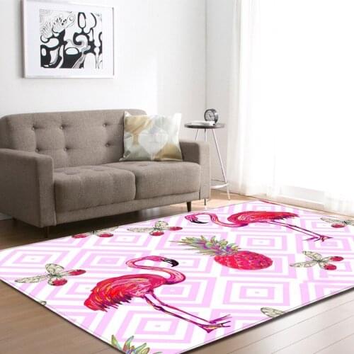 Cute Red Flamingo Designer Bedroom Carpet Welcome Doormat Home Decor Carpets Washroom Antiskid Floor Mat Hallway Rug and carpets