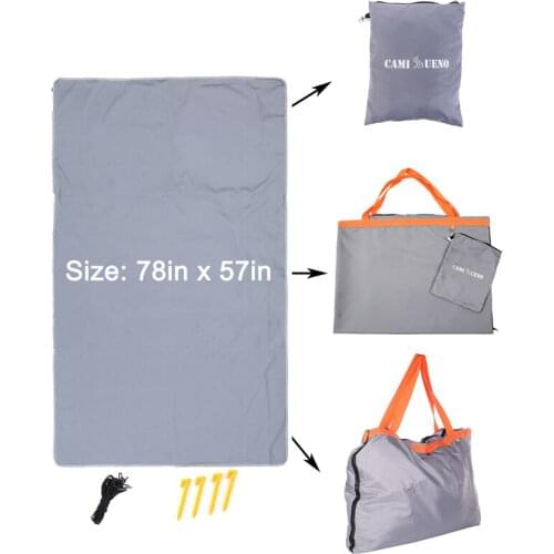 Multifunction Simple Tent Foldable Storage Shoulder Bag Picnic Blanket Camping Mat Waterproof