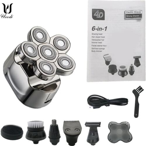 Multi Grooming Kit Digital Display Electric Shaver Hair Trimmer Beard Razor Wet Dry Men Facial Body Shaving Machine