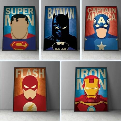 Avengers Art Marvel Champions Avengers Superhero Classroom Canvas Poster prin Wall Art Nursery Minimal Movie Poster Decor