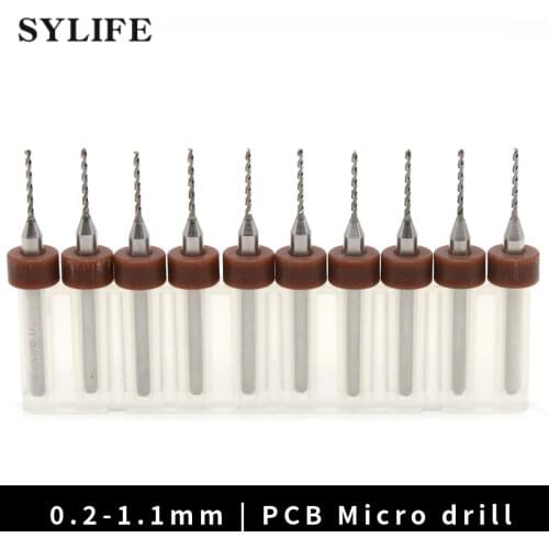 0.2-1.1mmPCB Drill Bit Set Carbide Micro CNC Twist Bits For The Amber Aluminum Sheet