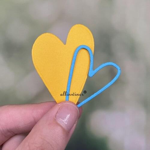 New Heart love decoration DIY Craft Metal Cutting Die Scrapbook Embossed Paper Card Album Craft Template Stencil Dies