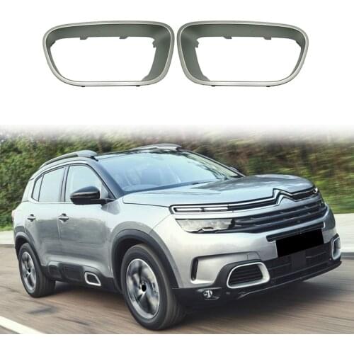 2Pcs Front Left Right Bumper Lower Center Grill Side Grilles Cover Trim for Citroen C5 Aircross 2017-2021