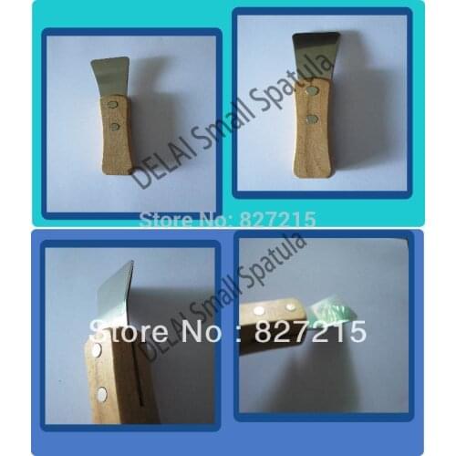 Stainless Steel Industrial Small spatula Scoop with Wooden Handle Stretch Ceiling Film Accessories for welding harpoon