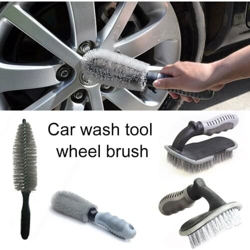 Car Wheel Cleaning Brush Detailing Brushes Car Wash Brush Car Cleaning Rims Tire Washing Spoke Truck Motorcycle Auto Wash Tools
