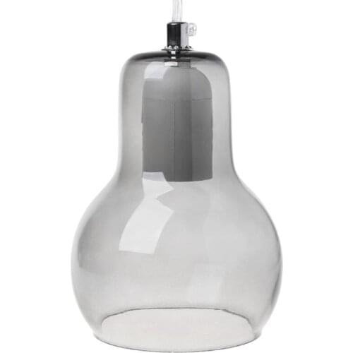 Modern Pendant Light Single Head Hoist Clear Glass Lampshade Chandelier Ceiling Lamp Lighting Fixtures