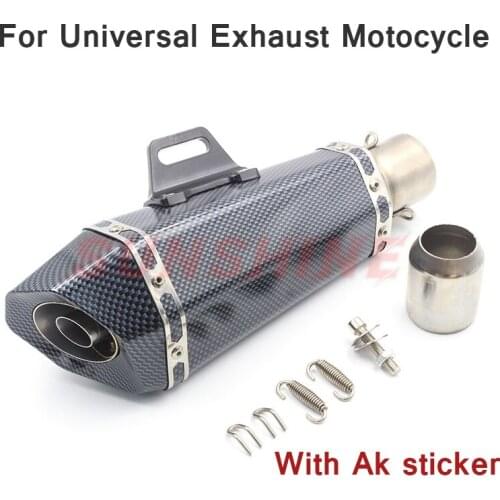 Motorcross Exhaust Universal Motorcycle Muffler Pipe Escape Moto DB Killer 51mm Modified Motorbike For Z900 R3 Nmax FZ6 MT07 FZ8