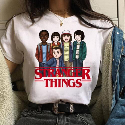 Womens T-shirt Stranger Things printed T Shirt 2021 New Short Sleeve Tshirt Hipster T shirt Female Harajuku Ladies t shirt