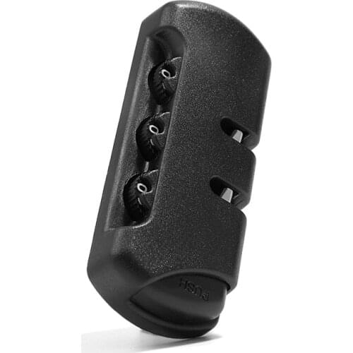 1pcs Plastic 3 Digit Combination Padlock Secure Accessories Lock Luggage Suitcase Travel Bag Code Lock Black 8.3x3.2cm