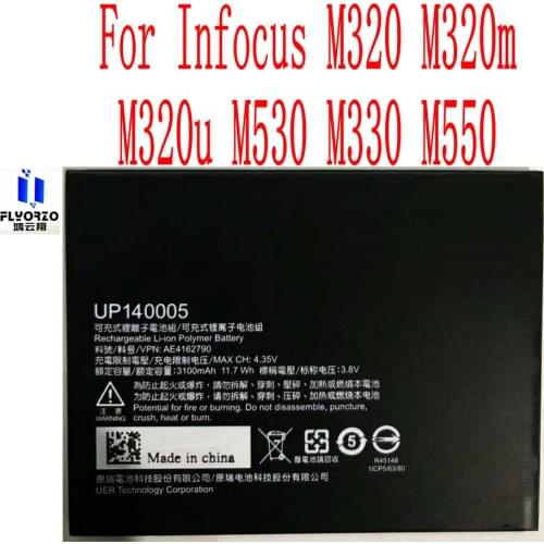 100% New High Quality 3100mAh UP140005 Battery For Infocus M320 M320m M320u M530 M330 M550 Mobile Phone