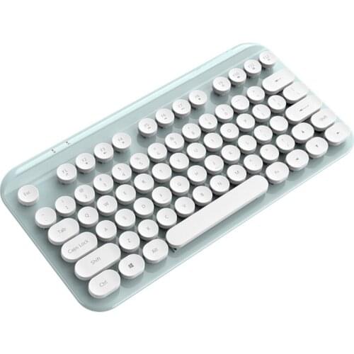 2.4G Mini Wireless Multimedia Keyboard USB Full-Sized 88Keys Waterproof Mechanical Keyboard Silent and Sleek Design