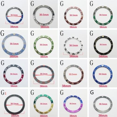 38mm Titanium Ceramic bezel ring two-tone fit automatic 40mm BLIGER watches