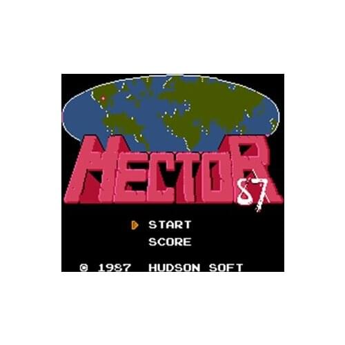 Hector 87 Region Free 60 Pin 8Bit Game Card For Subor Game Players