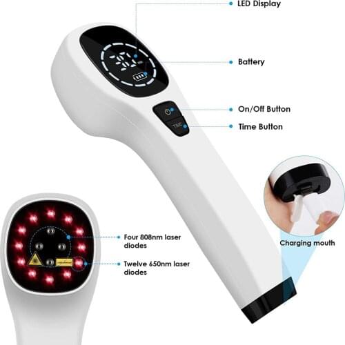 Acupuncture Laser Therapy Heal Massage Pain Relief Medical Laser Light Therapy Laser Treatment Rechargeable LLLT Device