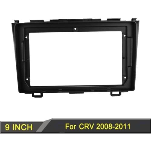 Car Radio Fascias for Honda CRV CR-V 2008-2011 9 Inch Stereo Panel Dashboard Kit Refitting Installation Frame
