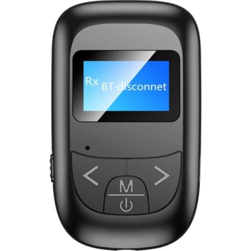 Bluetooth Adapter LED Screen Wireless Audio Blue Tooth Transmitter Receiver for PC TV Car 3.5mm AUX Music Sender Adapter