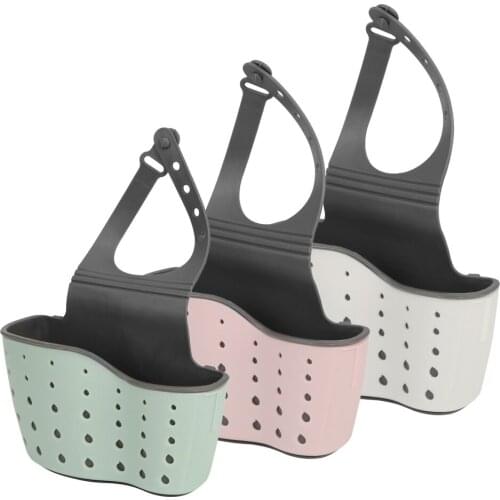 Kitchen Bathroom Sponge Holder Bag Hanging Basket Scrubbers Soap Storage Rack Organizer Kitchen Sink Sponge Holder Drying Rack