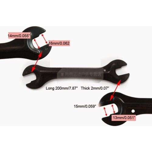 Bike Cycling Wheel Axle Pedal Hub Cone Wrench Spanner Repair Tool