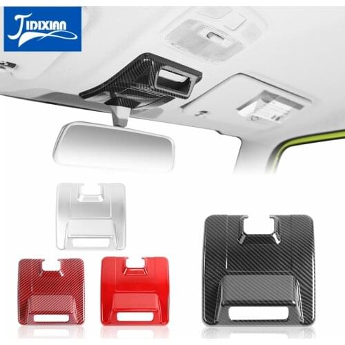 MOPAI Interior Accessories for Suzuki Jimny 2019+ Car Inner Rearview Mirror Base Decoration Cover for Suzuki Jimny 2019