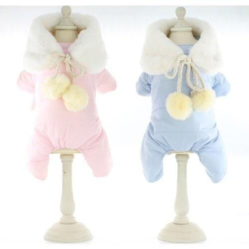 High Neck Windproof Cotton Padded Jacket High Quality Cute Soft Winter Dog Clothes Warm Autumn Winter Pet Puppy Cat Costume