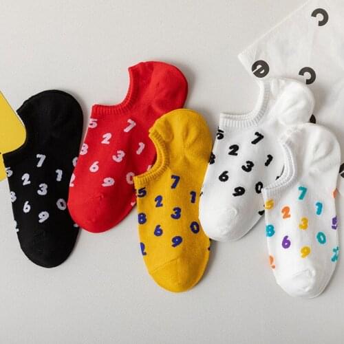 Socks Women Female Girls Invisible Soft Cotton Casual Fashion Short Ankle Socks Slippers Summer Gifts Harajuku Kawaii Cute Sock