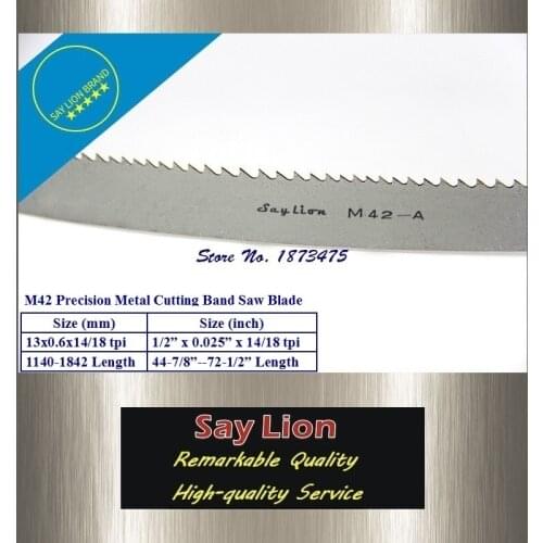 1140x13x0.6x14/18T HSS precision metal cutting band saw blade M42 Bi-Metal bandsaw