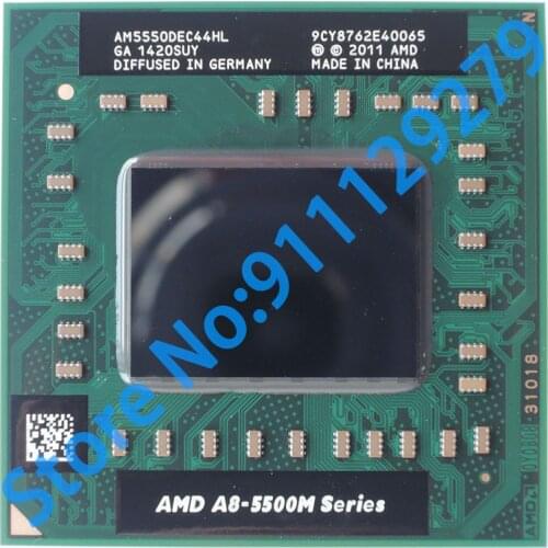 CPU Processor A8-Series A8-5550M A8 5550M AM5550 2.1 GHz Quad-Core Quad-Thread AM5550DEC44HL Socket FS1