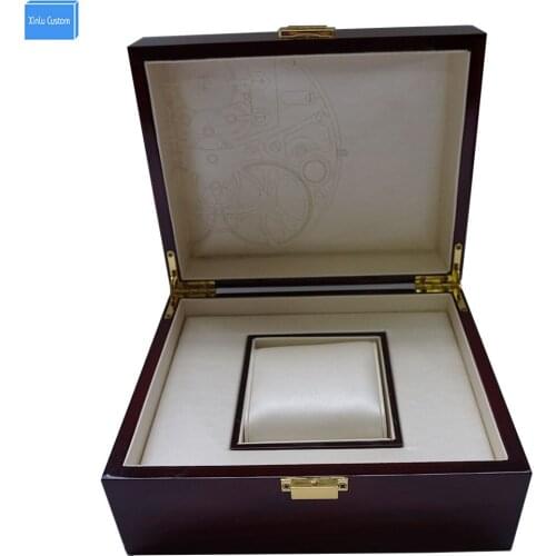 Recommend Luxury Gift Storage Jewelry&Watch Box Unique Design Watch Printting Lacquer Wooden Case Promotion Box Business Custom