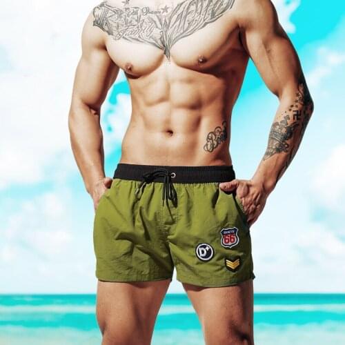 Summer vacation beach shorts loose leisure pants quick dry board surfing swimming trunk men swimwear swimsuits sportswear