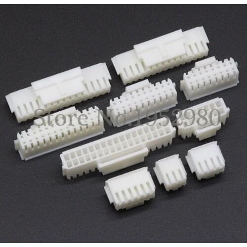 50PCS PHB 2.0mm Housing Connector Female Double Row with Buckle PHSD Connectors 2*2/3/4/5/6/7/8/10-20P
