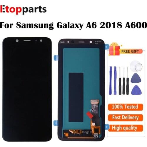 For Samsung Galaxy A6 A600 A6 2018 LCD Display With Touch Screen Digitizer Assembly Brightness Adjustment