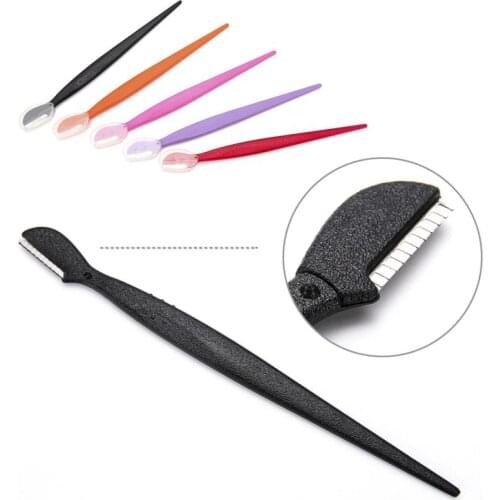 3 Pcs High Quality Eyebrow Razor Safety Eyebrow Hair Remover Trimmer Reusable Eyebrow Shaping Knife Color Random TSLM1
