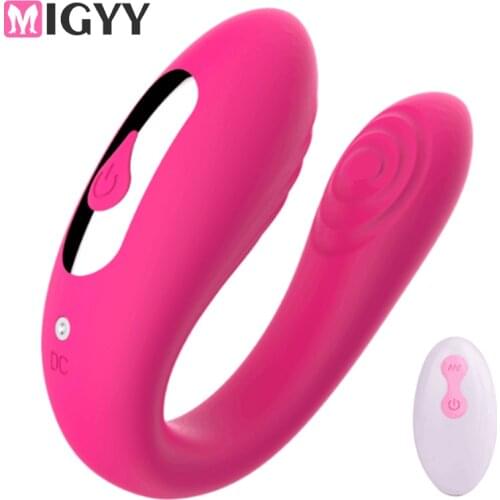 Sex Toys For Couple U Dildo Vibrators G-spot Clitoral Stimulator Wireless Remote Wearable Panties Vibrators Female Masturbation