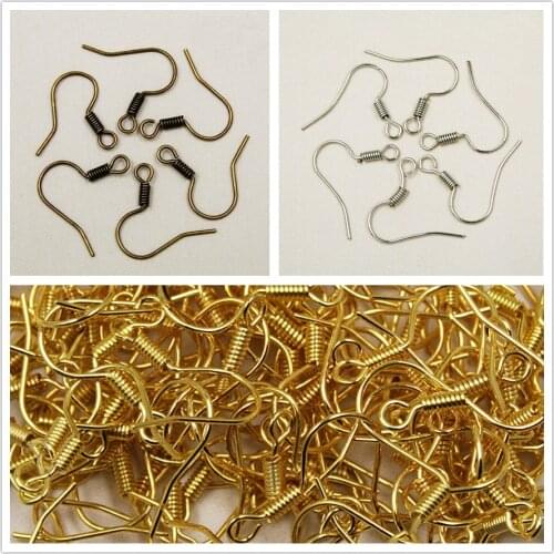 100pcs/lot Fish Dangle Metal Iron Earring Clasps Hooks Lever Back Earring Wires Fittings DIY Jewelry Findings Accessories FRB011